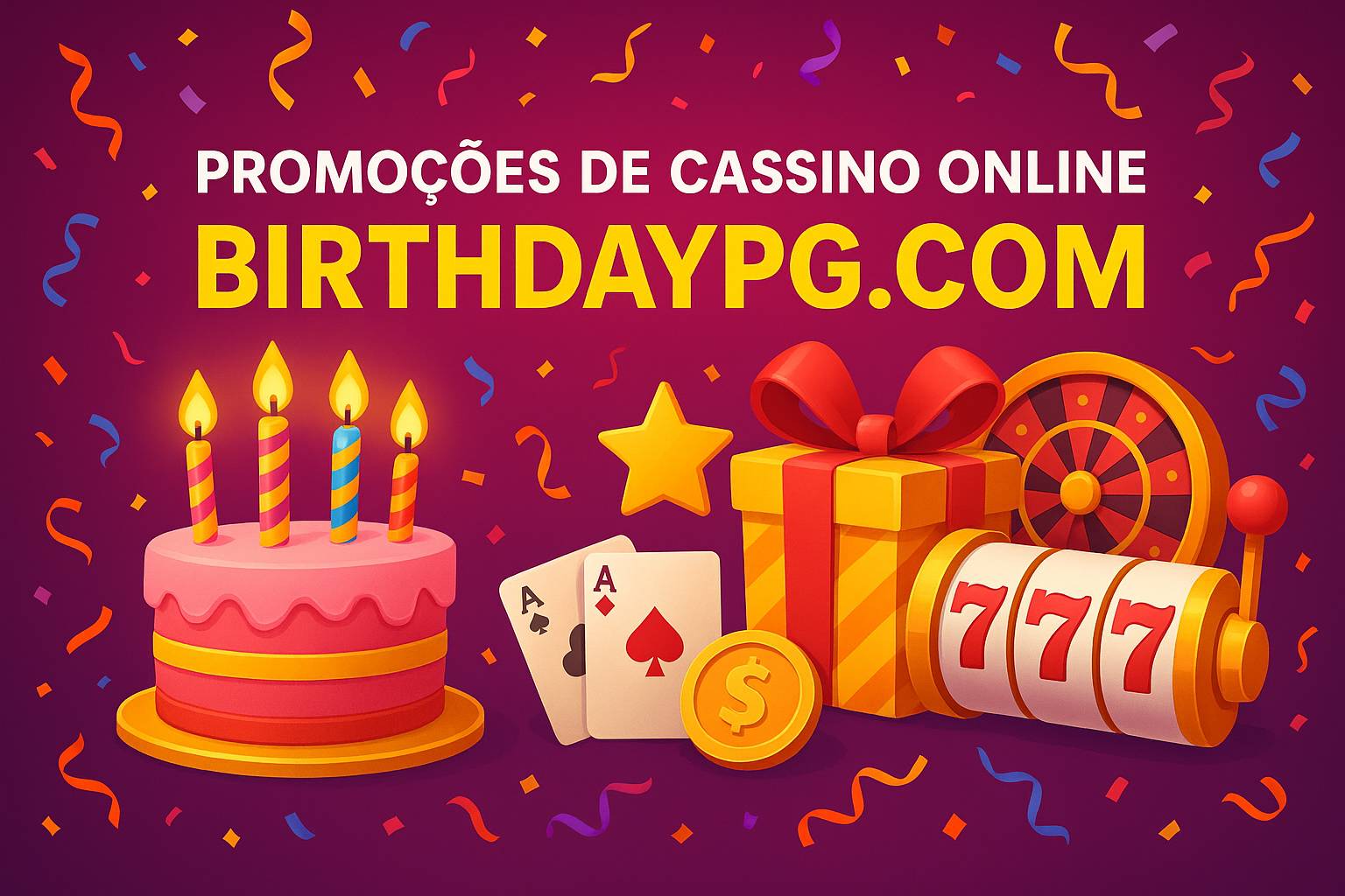 O bônus promocional BIRTHDAYPG.COM é uma ótima maneira de começar sua aventura