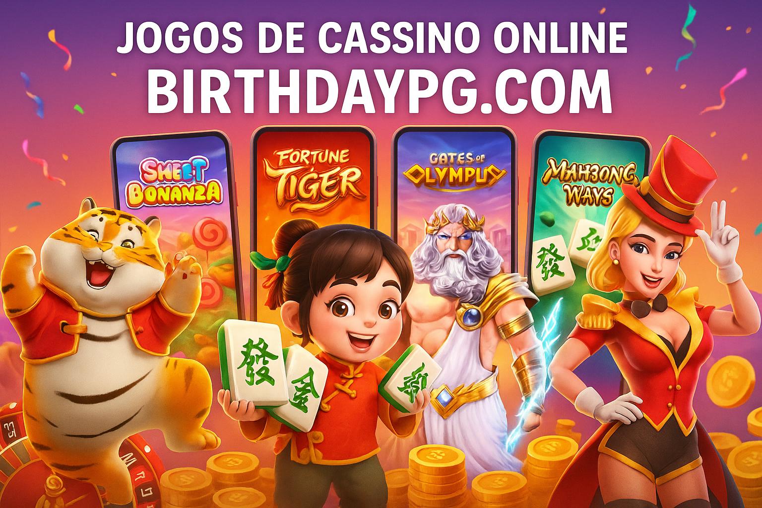 Jogos de cassino online inovadores e emocionantes na BIRTHDAYPG.COM
